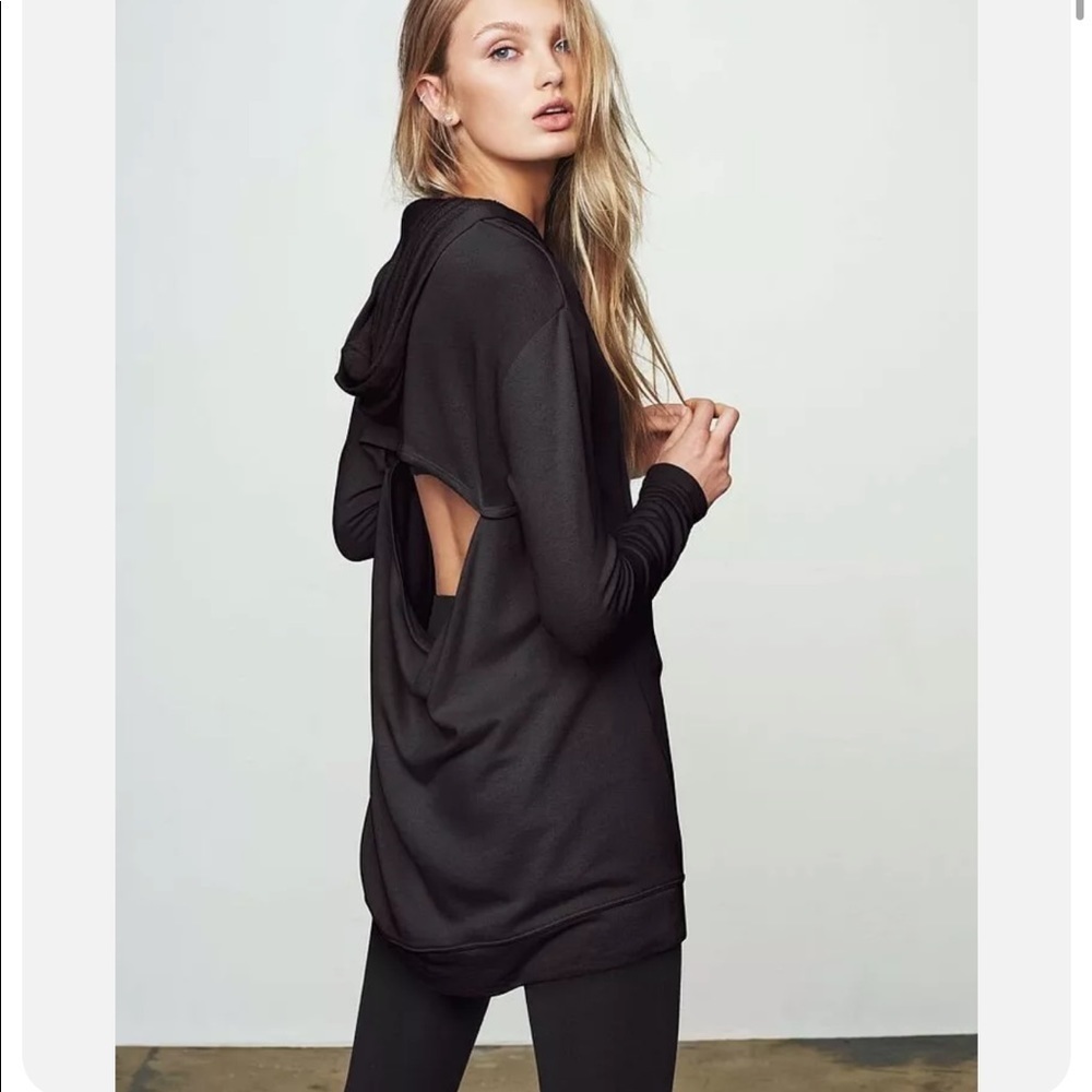 Victoria Secret | Sport Hoodie Womens Sz S Red Open Back Long Sleeves Sweatshirt